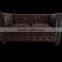 Chesterfield Leather Sofa ,chesterfields 2 seater Dark Brown Color Sofa