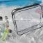 clear rectangle pvc zipper waterproof travel bag set