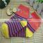 factory wholesale cotton stripe red and blue color with logo