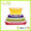 Silicone Collapsible/Foldable Lunch Box Set (350/450/800/1200ML) Food Storage Containers