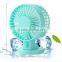 hot sale OEM USB fans with colorful style ajustable switch double leaves mini fans