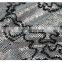 Wholesale newest silver sequin upholstery fabric with black beads for home textile