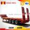 Steel material heavy duty 150 tons 4 lines 8 axles low bed semi trailer