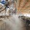Anti-drip mist spray nozzle for cattle corrals