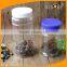 500ml PET Round Clear Plastic Herb Bottle With Screw Lid