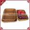 Set of 3 Widely used practical store display basket for fruit storage