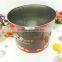 High quality popcorn bucket round metal tin barrel