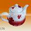 Factory Direct Manufacturer Wholesale Color Glazed Painting 600ml Porcelain Ceramic Chinese Tea Pot