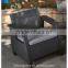 Outdoor patio rattan dark gray garden modern armchair