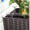 Outdoor Rattan Wicker Patio Garden Flower Plant Planter Raised Elevated Garden Bed