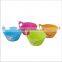 Hot sales customised color and packing take away plastic salad bowl with lid
