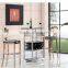 B133G luxury stainless steel bar furniture bar table and bar chair