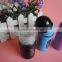 kitchen spray colored bullet shape glass table condiment holder with hole lid
