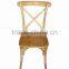 solid wood stacking living room dining chair wooden antique cross back dining chair