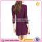 Three-Quarter Sleeves Tie Waist A Line Women's Faux-Wrap Dress