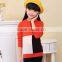 children O-neck color combination plain pullover sweater design for girl