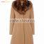 Women Winter Long Coat, Fur Collar Long Coat For Women