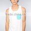Custom cheap cotton men's tank top with pocket,stripe tank top