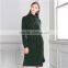 Women Pullover Sweater Ladies Plus Size Green Color Turtleneck Sweater Dress