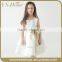 YNF030 New Arrived Latest Designs White Girls Party Dresses With Big Bowknot