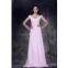 A-line Jewel Knee-length Chiffon Wedding Guests Dresses