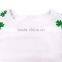 St Patrick's Day girls icing ruffle tee shirts green raglan shamrock shirt M7030101