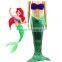 Children Age And Adult Group Shimmer Fabric Christmas Party Costume Mermaid Tail Dress
