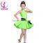 Green Salsa Tango Dance Wear Ballroom Dancing Costumes Girls Latin Dance Dress