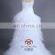 Hi Low Bridal Dress HMY-PS004 Silver Beaded Short Front Long Back Plus Size Wedding Dress
