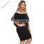 Womens New Design Casual bell sleeve plus size sexy dresses