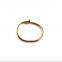 High polished stainless steel nail style love bangle bracelet oval gold charm fits 7.5 inch wrist