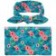 Newborn Baby Swaddle Blanket and Headband Value Set Baby Receiving Blankets