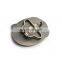 antique silver metal 2D cobra belt buckle
