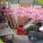 Wedding Pink 200 Cm Height Wood Material Artificial Cherry Blossom Tree