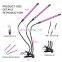 Triple tube plant growth light Three-tube led Dimming clip plant grow lights for indoor plants full spectrum