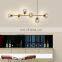 Modern Designer Glass Lamp Led Light Gold Glass Chandelier Pendant Lamp