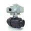 Industrial Automation 220v Electric Water UPVC Plastic Ball Actuator Small Operated Valve Price