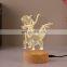 3D LED Night Light wooden 3d lamp For Bedroom Living Room Art Decor Christmas Gifts