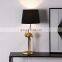 Hot popular animal shape design modern hotel deck light luxury saving energy resin bedroom bedside home decor table lamp