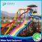 Rainbow boat slides for Water rides park