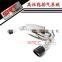 Middle & tail section exhaust for BMW 3 series 320 steel exhaust catback with quad double tip