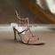 women handmade high heel jewelry sandals shoes ladies fancy stones bridal party footwear shoes also available in different color