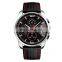 Skmei 9106 Watch Stainless Steel Back Water Resistant Wrist Watch Leather Wholesale Quartz Watches