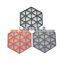Silicone Trivet Mats Coaster and Hot Pads Hexagon Heat Resistant Pot Holder for Home Kitchen