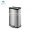 Best Selling 30L Garbage Cans Stainless Steel 410  Trash Bin with Anti-fingerprint  Outdoor Kitchen Office Waste Bins