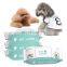 Pets Dog Sanitary Nose Wipes Poop Pet Cleaning Nonalcohol Pet Wet Towel Non-alcohol