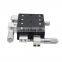 High Precision 60*60mm XY Axis Displacement Platform Trimming Station Sliding Table Manual linear stage