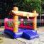 White snow castle kids jumping bounce slide inflated bouncy house