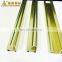 Extruded aluminium profile factory 6063 T5 brushed finish aluminum extrusion profile for frame
