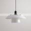 Nordic industrial wrought iron White led hanging lamp home decor indoor lighting modern minimalist pendant light